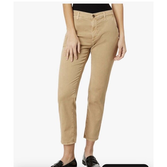 NWT AG The Caden Tailored Trouser Womens Pants Beige Khakis Size 28X 26 Measured - Picture 1 of 11